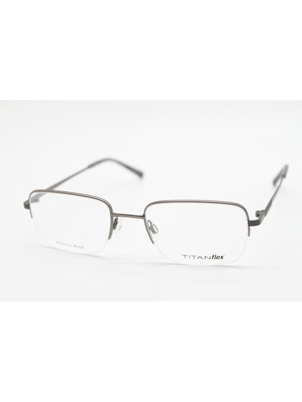NEW TITANFLEX M1008 GUN GUNMETAL AUTHENTIC EYEGLASSES 51-19